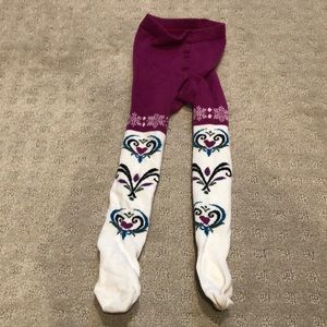 Hanna Andersson 80/90 2T 3T Frozen Elsa tights